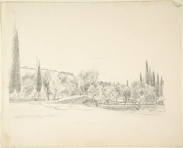 Landscape with Bridge, by Franz von Hauslab the Younger