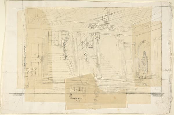 Interior of the Alhambra(?), by Franz von Hauslab the Younger