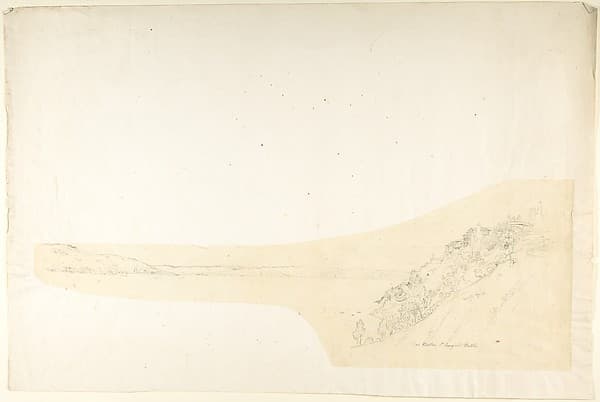 Sketch of the Monastery of St. George Chalkis, by Franz von Hauslab the Younger