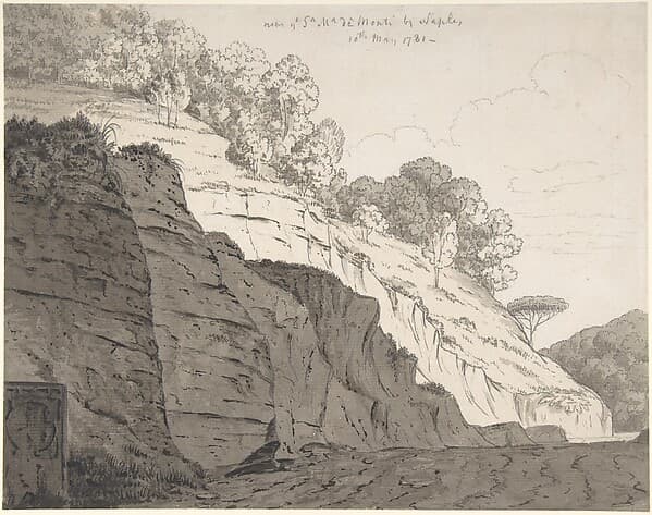 Near Santa Maria de' Monti, Naples, by Thomas Jones