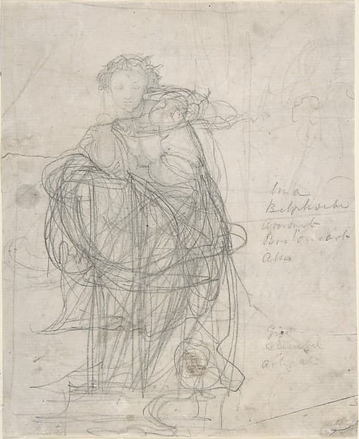 Drawing for Spencer's Fairie Queene, by Alfred George Stevens