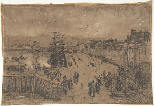 The Port, Trouville, by Eugène Boudin
