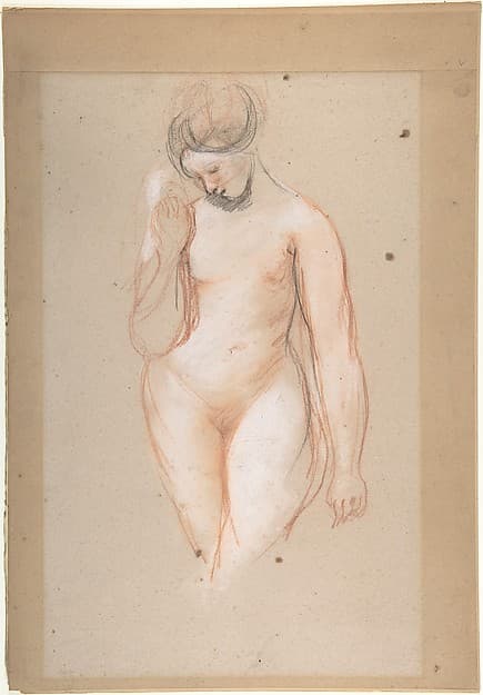 Standing female nude, by William Etty