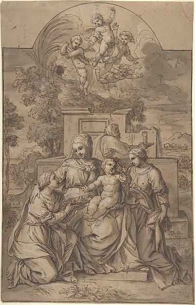 The Rest on the Flight into Egypt, by Adrien Dassier