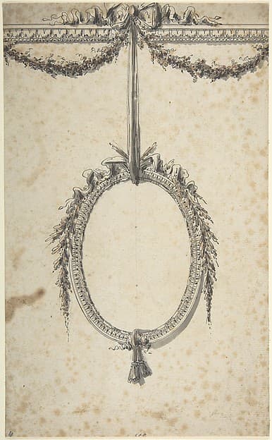 Design for Oval Cartouche, by Gautier d'Agoty