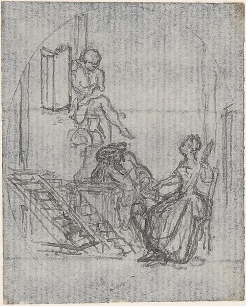 Design for a Book Illustration [?], by Hubert François Gravelot