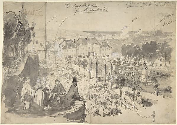 The Visit of Napoléon III to Boulogne-sur-Mer, by Constantin Guys