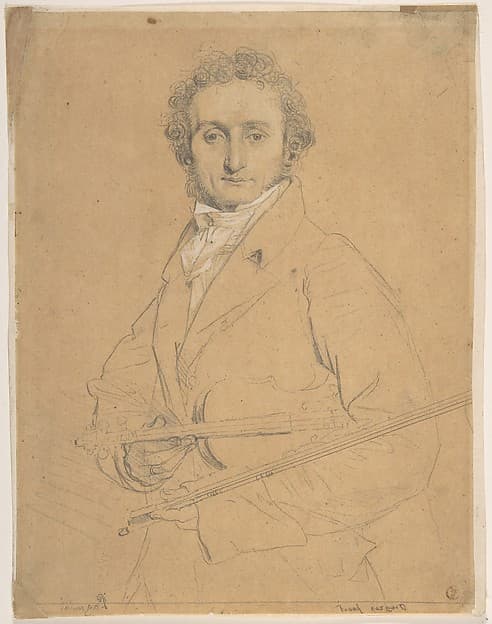 Niccolò Paganini (1782–1840), by Jean Auguste Dominique Ingres