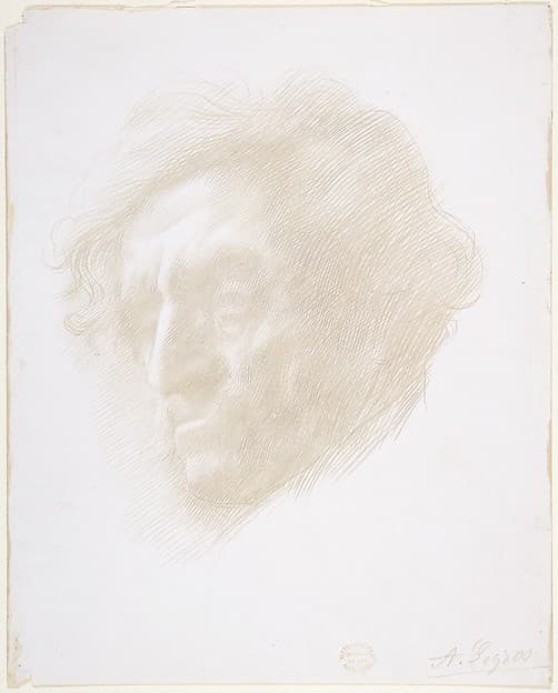 Head of a Man, by Alphonse Legros