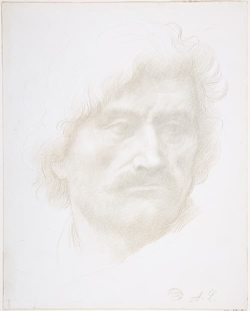 Head of a Man, by Alphonse Legros