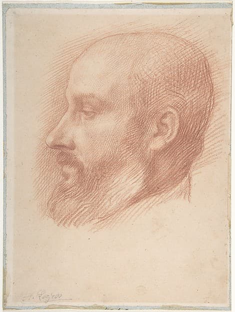 Study of a Head of a Man, by Alphonse Legros