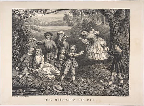 The Children's Pic-Nic, by Currier & Ives