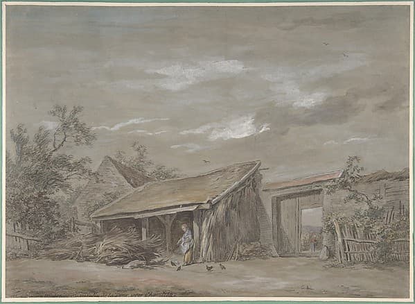 Farmyard, by Jean-Baptiste-Denis Lempereur
