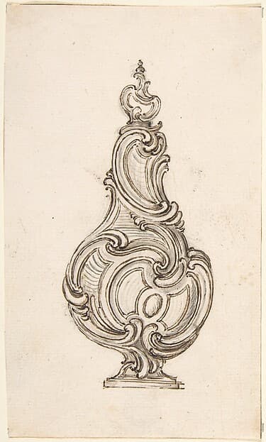Design for a Flask, by Juste Aurèle Meissonnier