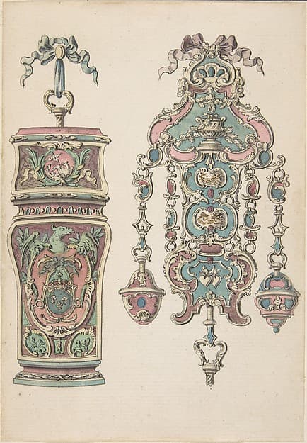 Designs for an Etui and a Chatelaine, by Pierre Moreau