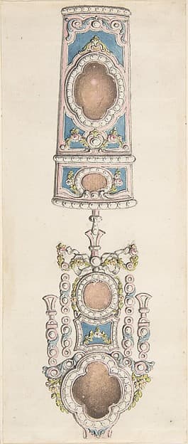 Designs for a Chatelaine and an Etui, by Pierre Moreau