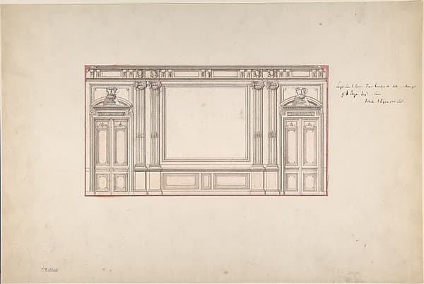 Design for Wall Panelling, by Charles Monblond