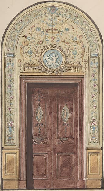 Designs for Arched Doorway, by Charles Monblond