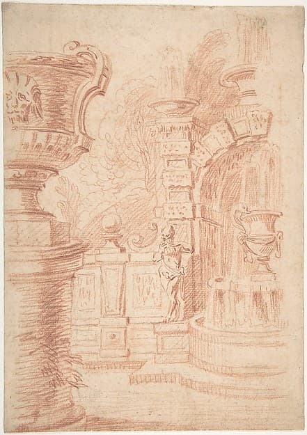 Study for a Garden Capriccio, by Gilles-Marie Oppenord