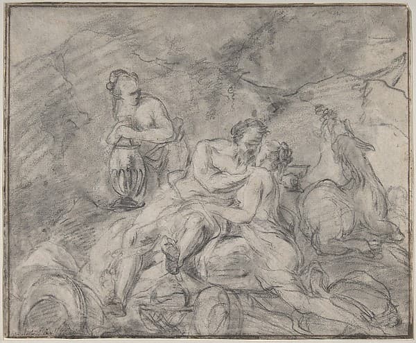 Lot and His Daughters, by Nicolas Vleughels