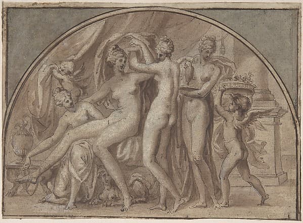 The Toilet of Venus, by Anonymous, French, School of Fontainebleau, 16th century
