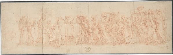Sacrificial Procession, by Anonymous, French, 17th century