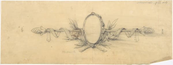 Design for Cartouche, by Anonymous, French, 18th century