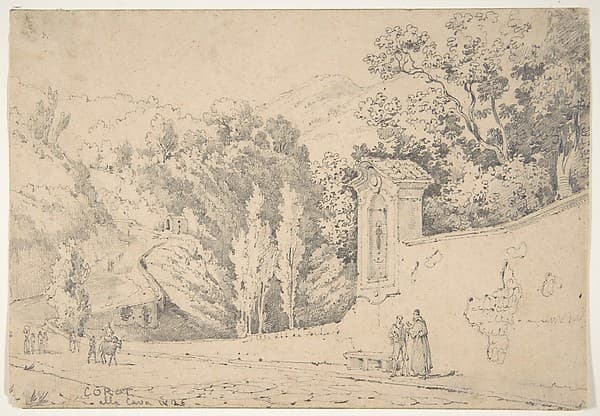 Italian Landscape, by Anonymous, French, 19th century
