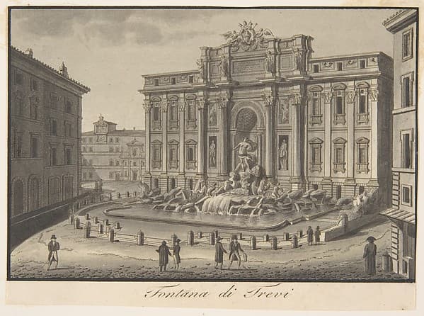 The Trevi Fountain, Rome, by Giovanni Battista Cipriani