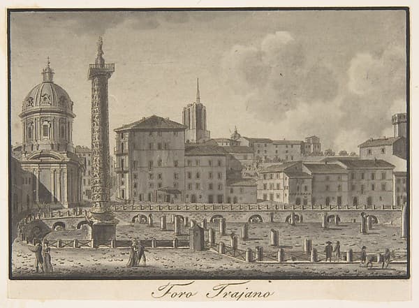 The Forum of Trajan, Rome, by Giovanni Battista Cipriani