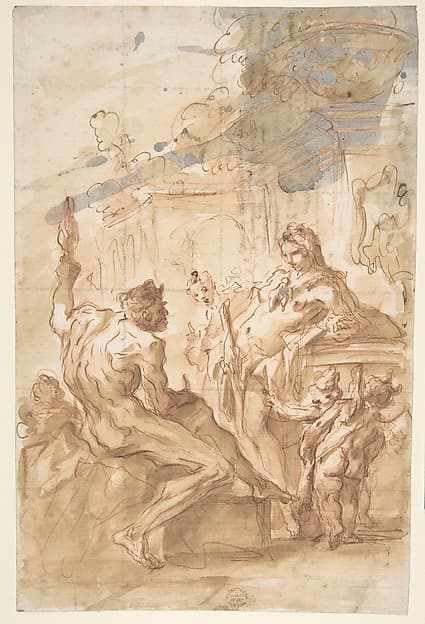 Hercules and Omphale, by Gaspare Diziani