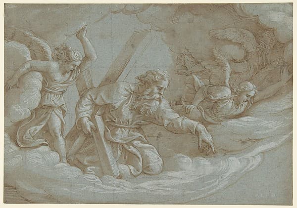 Apparition of Saint Andrew in Glory, by Giulio Romano