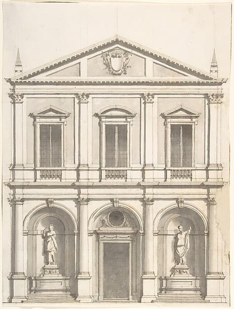 Design for a Church Façade, by Giuseppe Jarmorini