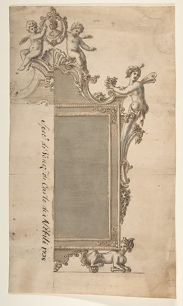 Design for Mirror Frame, by Giovanni Battista Natali III