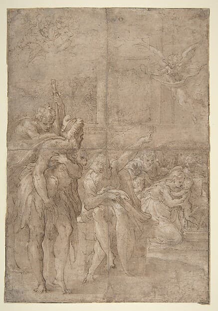 The Adoration of the Shepherds, by Parmigianino (Girolamo Francesco Maria Mazzola)