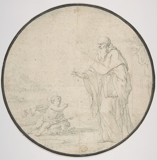 St. Augustine and the Child on the Seashore, by Andrea Pozzo