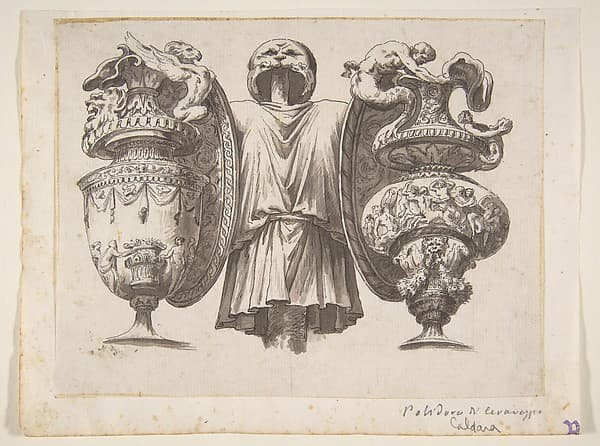 Trophy with Two Ewers, by Polidoro da Caravaggio