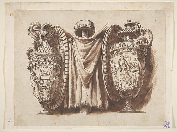 Trophy with Two Vases, by Polidoro da Caravaggio
