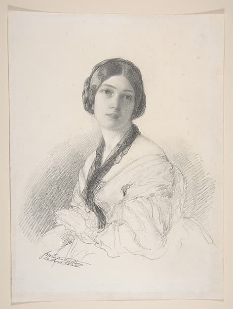 Portrait of Baroness Gudin, née Margareth Louis Hay, by Franz Xaver Winterhalter