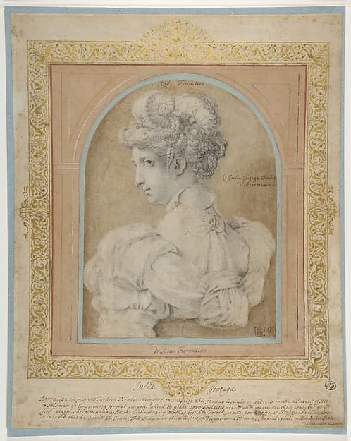Bust of a Woman with an Elaborate Coiffure, by Rosso Fiorentino