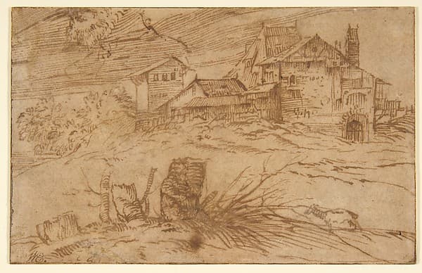 Landscape with a Goat, by Titian (Tiziano Vecellio)