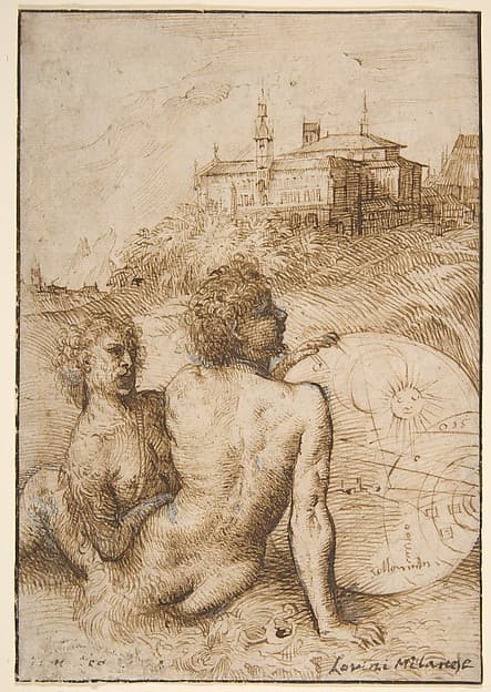 Two Satyrs in a Landscape, by Titian (Tiziano Vecellio)