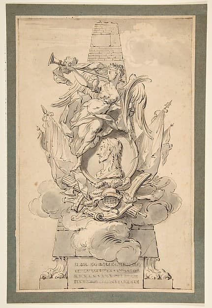 Design for a Monument to a Military Leader, by Gilles-Marie Oppenord
