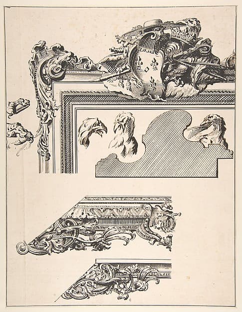 Designs for a Picture Frame, by Gilles-Marie Oppenord
