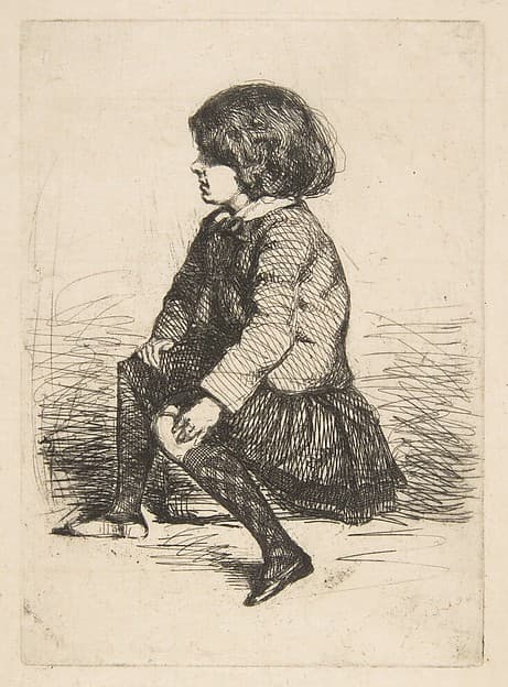 Seymour Seated (Seymour Haden, Jr., Seated), by James McNeill Whistler