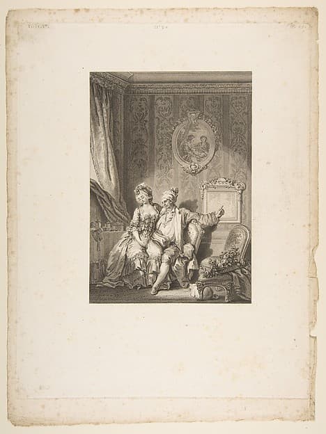 Le Calendrier des Vieillards, from "Contes et nouvelles en vers par Jean de La Fontaine. A Paris, de l'imprimerie de P. Didot, l'an III de la République, 1795", by Jean Dambrun