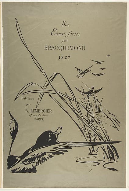 Six Eaux-fortes par Bracquemond, by Félix Bracquemond