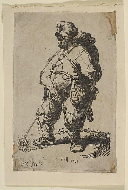 A Man Making Water, by François Vivares
