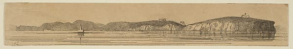 View of a Coast Line (from Sketches on the Coast Survey Plate), by James McNeill Whistler