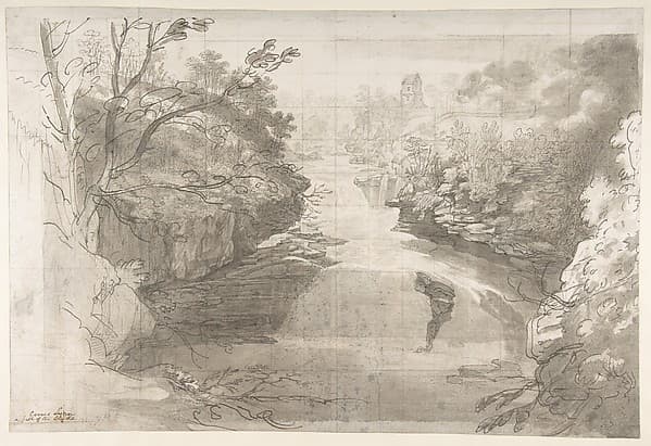 Corra Linn, the Falls of the Clyde, by Joseph Farington